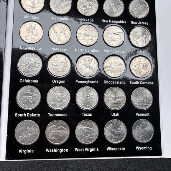 3 Full Sets of 50 State Quarter Collections with Book Holder - Picture 10 of 13